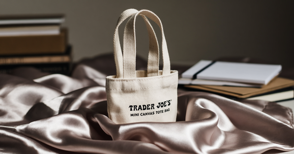 Trader Joe's Mini Canvas Tote Bag