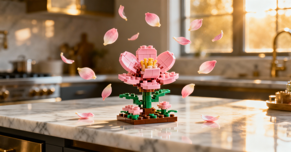 My master plan for planting a LEGO Pink Magnolia in my French living room without the usual retail thorns