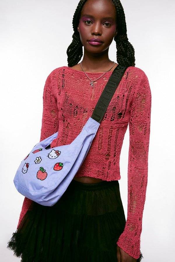 Baggu x Hello Kitty Medium Nylon Crescent Bag