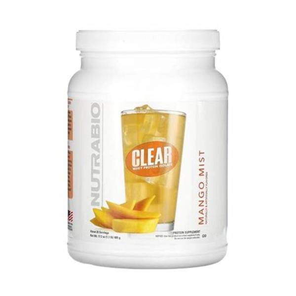 NutraBio Clear Whey Protein (Peach Mango 2026 Release)