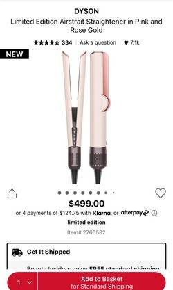 Acquiring the US-exclusive 2026 Dyson Airstrait Rose Gold for delivery to the Netherlands