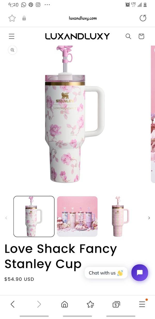 Stanley x LoveShackFancy Quencher (2026 Limited Edition)