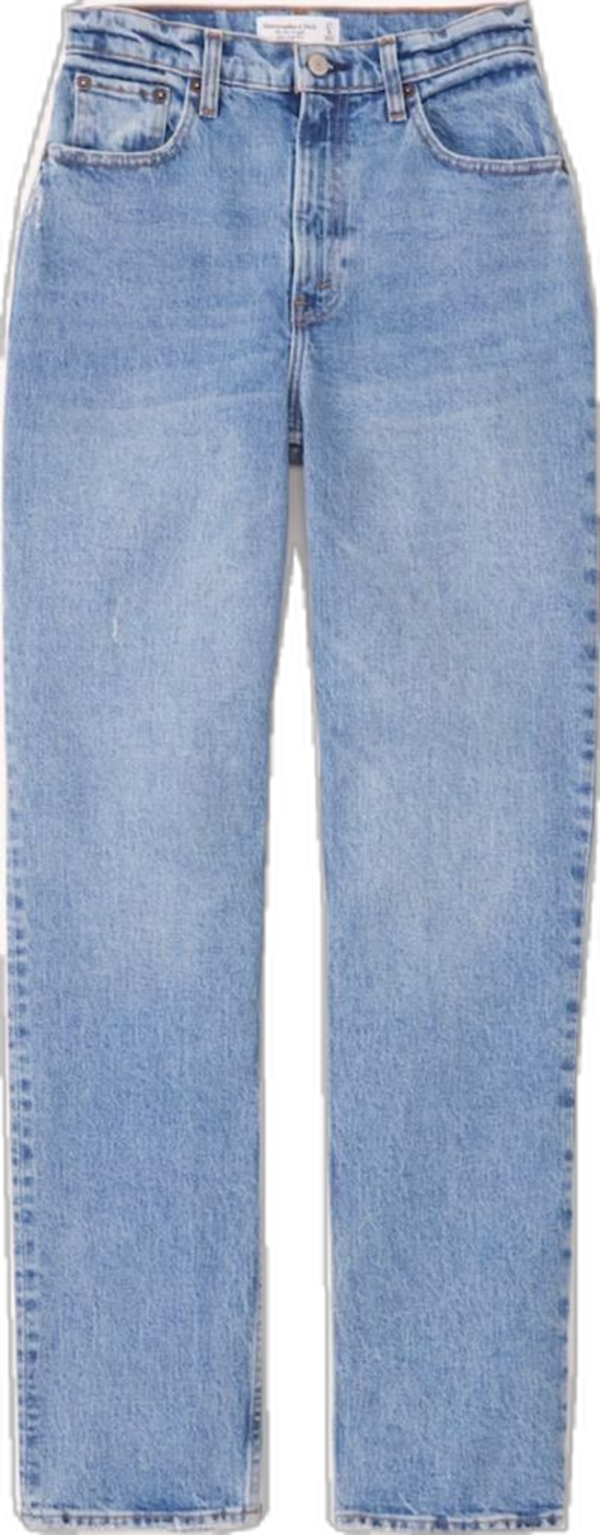 Abercrombie & Fitch Curve Love Ultra High Rise 90s Straight Jean