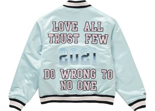 Supreme / Mitchell & Ness Satin Varsity Jacket (SS26)