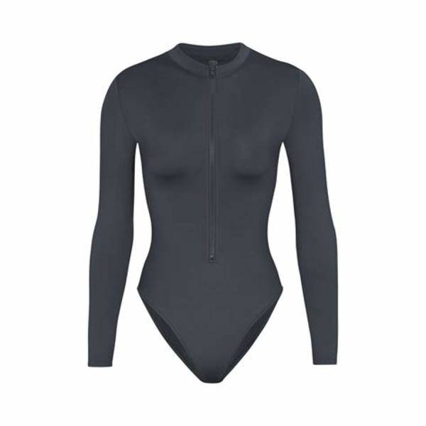Skims Swim 2026 Long Sleeve Zip Front One Piece