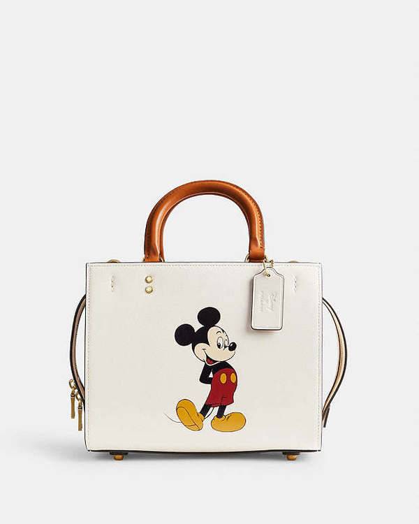Coach x Disney 2026 'Floral Mickey' Rogue 25