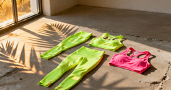 I actually saved money by shipping the new Alo Yoga Electric Neon set from the US to Singapore